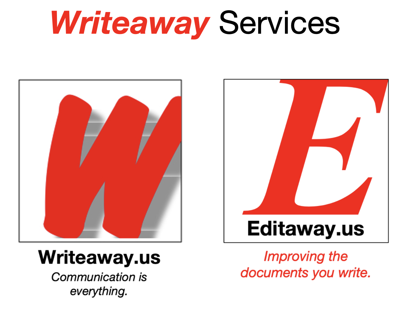 Writeaway Services Logos